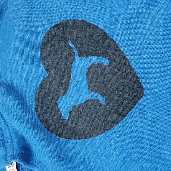 PINK Victoria's Secret size L blue hoodie - Picture 2 of 6